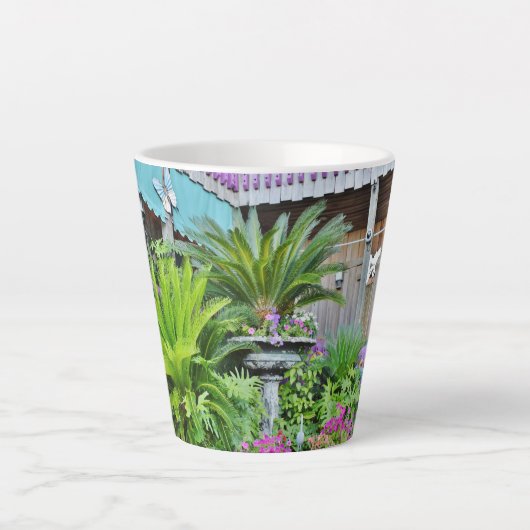 Cedar Key Patio Latte Mok (Voorkant)