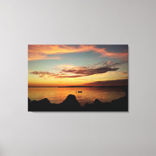 Cedar Key Sunset 11 Canvas Afdruk
