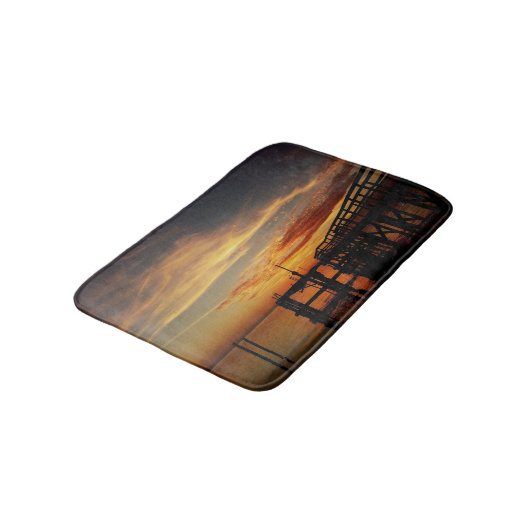 Cedar Key Sunset Bath Rug Badmat (Gekanteld)