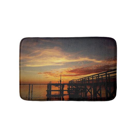 Cedar Key Sunset Bath Rug Badmat (Voorkant)