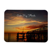 Cedar Key Sunset Magnet Magneet (Horizontaal)