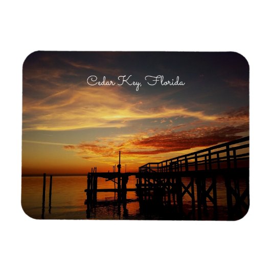 Cedar Key Sunset Magnet Magneet (Horizontaal)