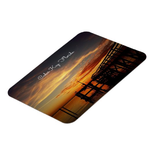 Cedar Key Sunset Magnet Magneet (Linkerzijde)