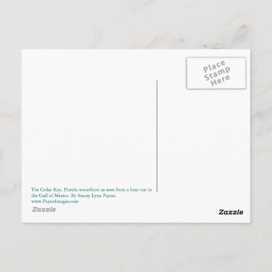 Cedar Key Waterfront-Briefkaart Briefkaart (Achterkant)