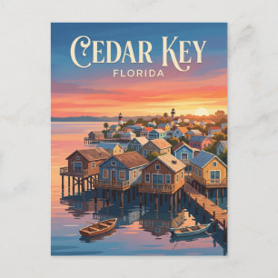 Cedar Key Waterfront VS Briefkaart