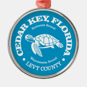 Cedar Key (zeeen schildpad) Metalen Ornament