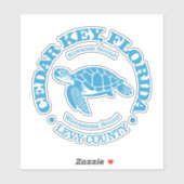 Cedar Key (zeeen schildpad) Sticker (Vel)