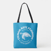 Cedar Key (zeeen schildpad) Tote Bag (Achterkant)