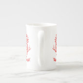 Cedar Leaves op een Bone China Mok (Achterkant)