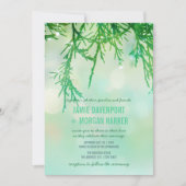 Cedar Needles Wedding Invitation Kaart (Voorkant)