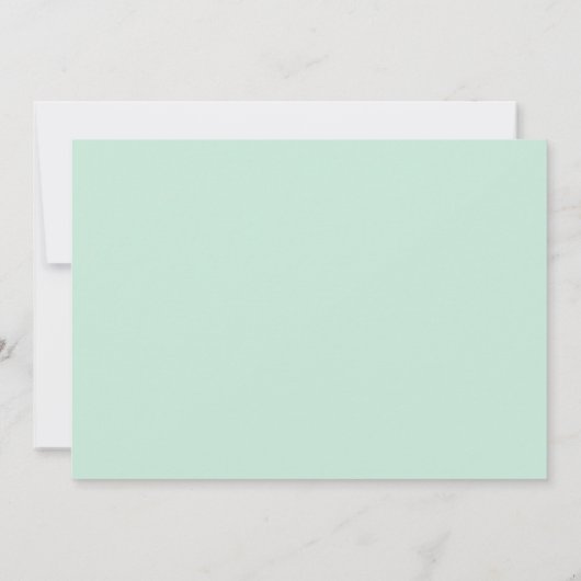 Cedar Needles Wedding Invitation Kaart (Achterkant)