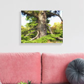 Cedar-of-Lebanon Tree Canvas Print (Insitu (Woonkamer))