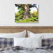 Cedar-of-Lebanon Tree Canvas Print (Insitu (Slaapkamer))