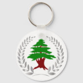 Cedar of Libanon Psalm 92 Sleutelhanger (Voorkant)