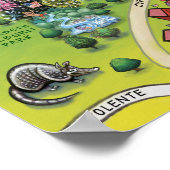 Cedar Park Texas Cartoon Map Poster (Hoek)