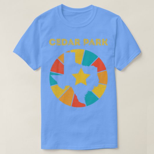 Cedar Park Texas Verdrietig Souvenir 1 T-shirt (Design voorkant)