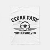 Cedar Park Timberwolves Soccer Ll 2025  Fleece Deken (Voorkant)
