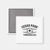 Cedar Park Timberwolves Soccer Ll 2025  Magneet (Voorkant / Achterkant)