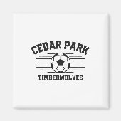 Cedar Park Timberwolves Soccer Ll 2025 Magneet (Voorkant)