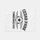 Cedar Park Timberwolves Voetbal Ll 2025 Fleece Deken (Voorkant (Horizontaal))