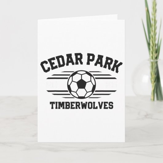 Cedar Park Timberwolves Voetbal Ll 2025  Kaart (Voorkant)