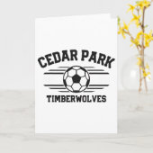Cedar Park Timberwolves Voetbal Ll 2025  Kaart (Gele Bloem)