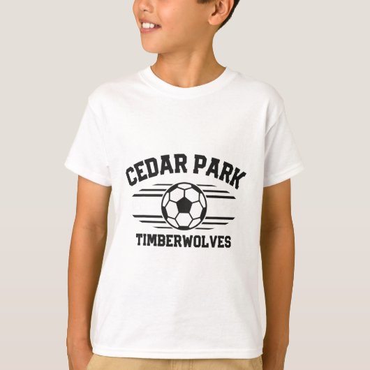 Cedar Park Timberwolves Voetbal Ll 2025  T-shirt (Voorkant)