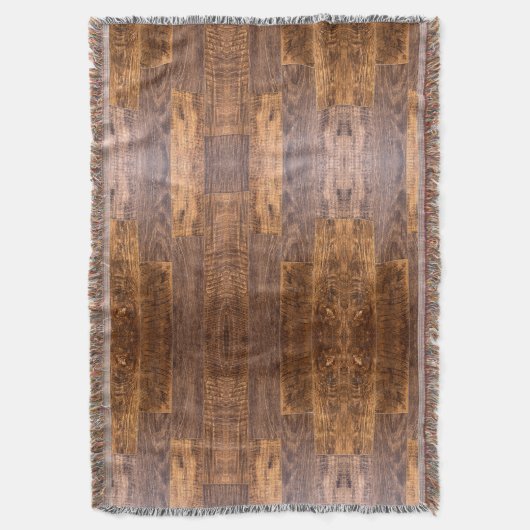 Cedar Planks | patroon van bijtende houtkorrels Deken (Voorkant Verticaal)