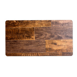 Cedar Planks | patroon van bijtende houtkorrels Etiket