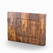 Cedar Planks | patroon van bijtende houtkorrels Fotoblokken (Rechts)