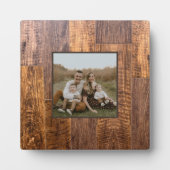 Cedar Planks | patroon van bijtende houtkorrels Fotoplaat (Voorkant)