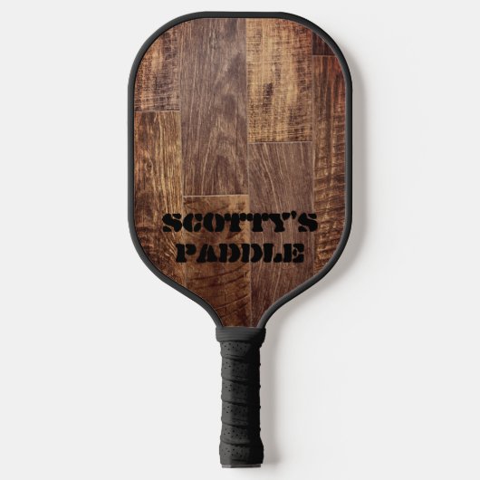 Cedar Planks rustieke houtnerf patroon Pickleball Paddle (Voorkant)