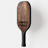 Cedar Planks rustieke houtnerf patroon Pickleball Paddle (Links)