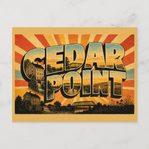 Cedar Point Kansas Kalksteen Molen Prairie Rivier Briefkaart