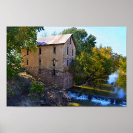 Cedar Point Mill, Kansas Poster