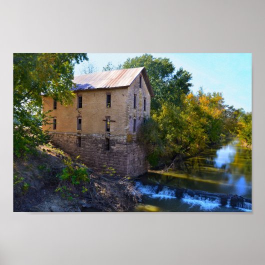 Cedar Point Mill, Kansas Poster (Voorkant)