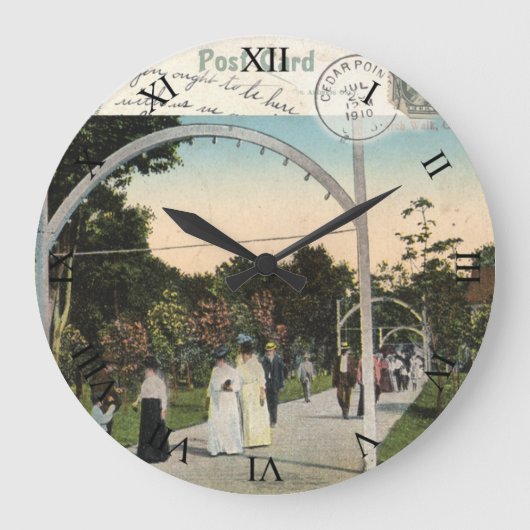 Cedar Point Ohio Post Card Clock - 1910 Grote Klok (Voorkant)