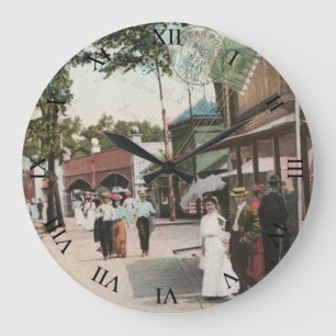 Cedar Point Ohio Post Kaart Clock - The Midway 191 Grote Klok