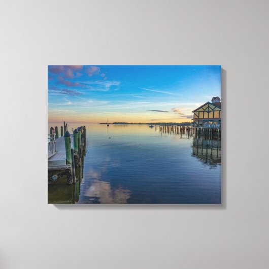 Cedar Point Sunset Canvas Afdruk (Voorkant)