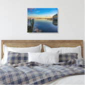 Cedar Point Sunset Canvas Afdruk (Insitu (Slaapkamer))