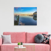 Cedar Point Sunset Canvas Afdruk (Insitu (Woonkamer))