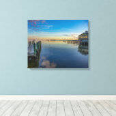 Cedar Point Sunset Canvas Afdruk (Insitu (Houten vloer))