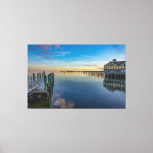Cedar Point Sunset Canvas Afdruk
