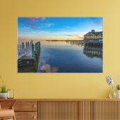 Cedar Point Sunset Canvas Afdruk (Insitu (Woonkamer))