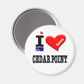 CEDAR PUNT - I Love Magneet (Voorkant / Achterkant)