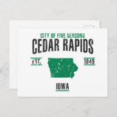 Cedar Rapids Briefkaart (Voorkant / Achterkant)