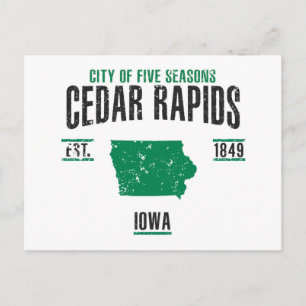 Cedar Rapids Briefkaart