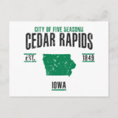 Cedar Rapids Briefkaart (Voorkant)