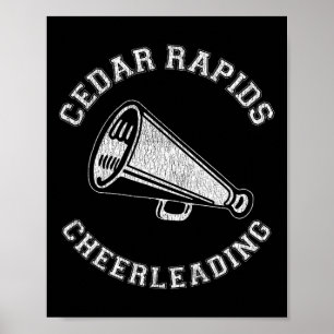 Cedar Rapids Cheer Vervingende Retro 90's Cheerlea Poster