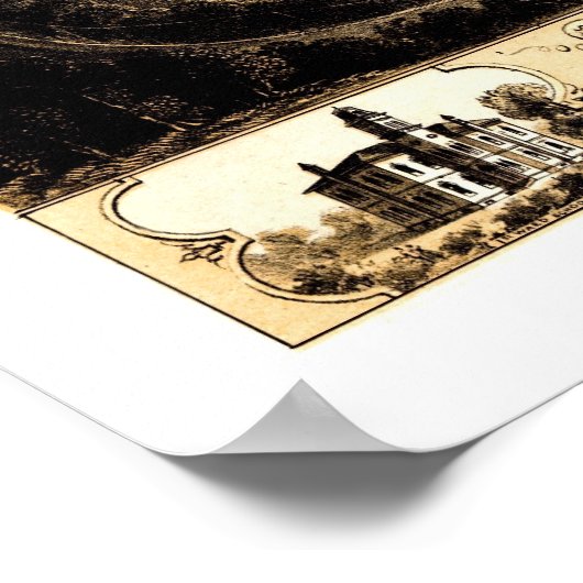 Cedar Rapids, IA Panoramic Map - 1868 Poster (Hoek)